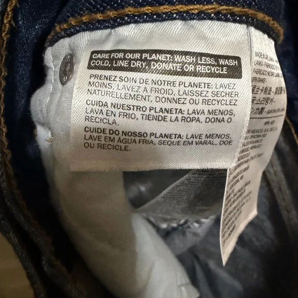 Levi's Blue Denim Mini Skirt with Back Pockets US 28 - Picture 5 of 6